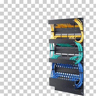 Cableado estructurado Red de computadoras Cable eléctrico Cables de red de rack de 19 pulgadas, fibra óptica, cable de cables eléctricos, Estante de 19 pulgadas, fibra óptica png