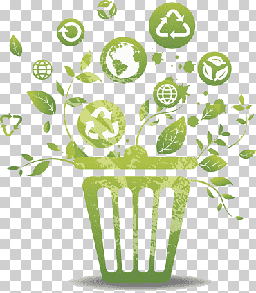 Reciclaje de residuos de protección ambiental Clasificación de residuos Reciclaje, basurero verde, hoja, texto, póster png