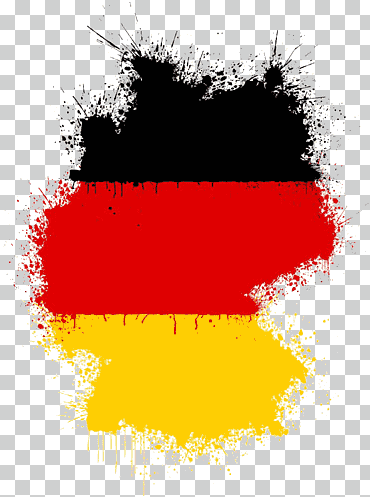 Ilustración negra, roja y amarilla, bandera de la bandera nacional de Alemania, bandera alemana, diverso, bandera, texto png