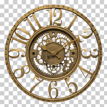 reloj de cuarzo engranaje dial dial, relojes, mueble, decoración, oro png