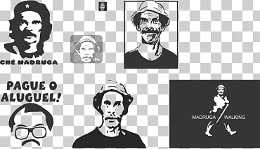 don ramón madruga, cara, logo, monocromo png
