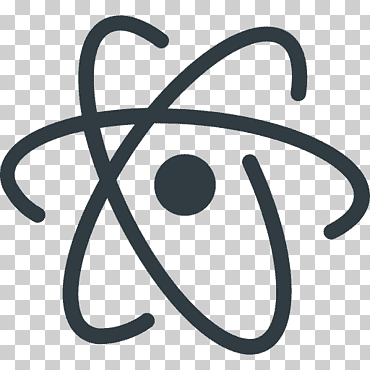 atom computer icons editor de texto github, github, texto, logo, electrón png