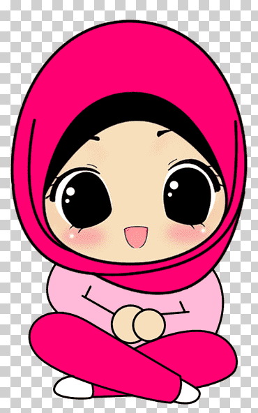 mujer ilustración, dibujos animados hijab dibujo musulmán islam, musulmán, niño, cara, chibi png