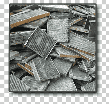 chatarra de reciclaje de metal latón del radiador, caídas diversas formas, ángulo, reciclaje, acero png