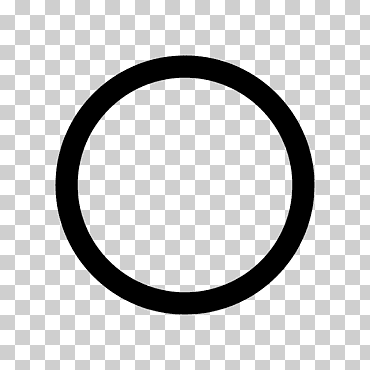 símbolo de signo de círculo negro, círculo hueco, color, negro, firmar png