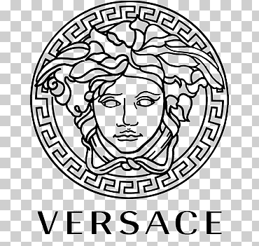 logo de versace, iconos logos emojis, marcas icónicas, ropa png