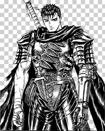 Tripas Griffith Casca Berserk, vol. 1, manga, manga, monocromo, personaje de ficción png