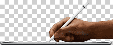 ipad pro apple lápiz stylus lightning, escritura a mano tablet de apple, electrónica, mano, manzana verde png