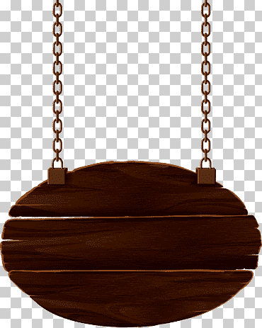 Decoración de madera marrón ovalada con ilustración de cadena, madera, letreros de madera, marrón, madera, firmar png