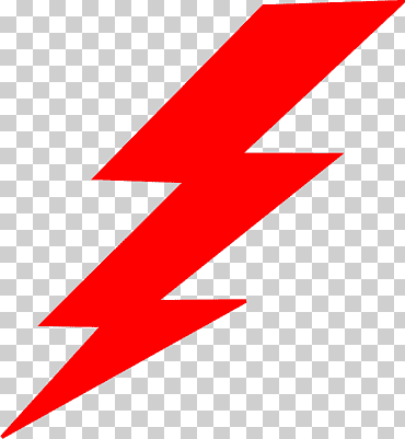 Rayo rojo iconos de computadora, iluminación, ángulo, texto, triángulo png