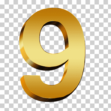 número 9, número numérico dígito, 9 número, diverso, tinta, naranja png