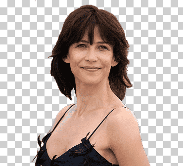 mujer con top negro de tirantes, retrato de sophie marceau, en el cine, sophie marceau, mujer png