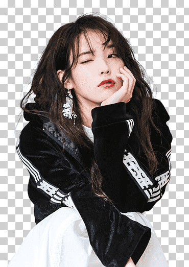 iu Corea del Sur k-pop 0, Lee Ji Eun, pelo negro, niña, modelo png