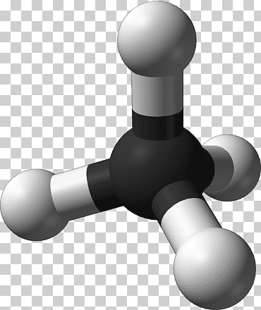 modelo molecular de bola y palo metano modelo de relleno de espacio química modelo molecular, ilustración de molécula, ángulo, tecnología, grifo png