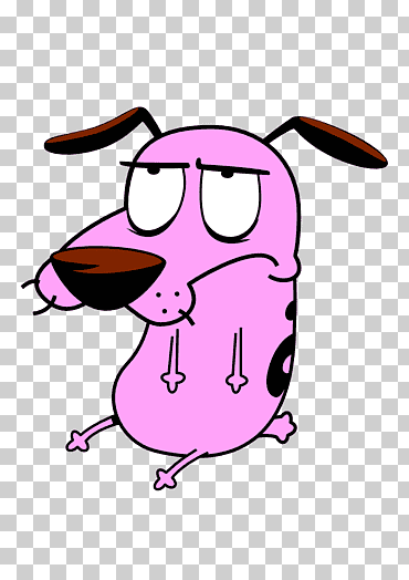el coraje el perro cobarde, el coraje video, el coraje el perro cobarde, púrpura, dibujos animados, personaje de ficción png