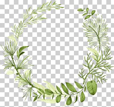 Ilustración de corona de hojas verdes, invitación de boda impresión de acuarela de guirnalda, boda, vacaciones, hoja, Boda png