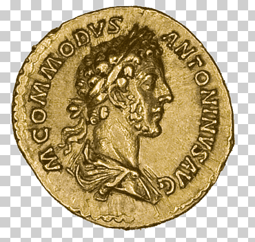 imperio galo aureus imperio romano museo moneda romana, moneda, medalla, oro, metal png