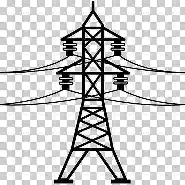 torre de transmisión de electricidad red eléctrica transmisión eléctrica, ángulo, hoja, monocromo png