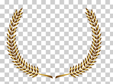 Ilustración de hojas marrones, corona de laurel laurel de laurel de oro, pan de oro, hoja, oro, guirnalda png