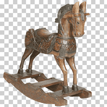 Juguete marrón del caballo de oscilación, caballo de oscilación de la vendimia, animales, caballos, marrón png