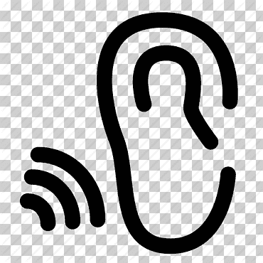 Oído de iconos de computadora, icono de tamaño escuchar, diverso, texto, marca png