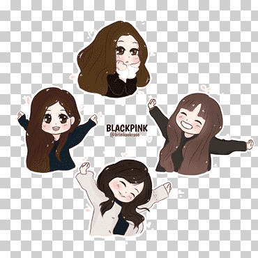 chibi blackpink k-pop dibujo, chibi, cara, chicas, chibi png