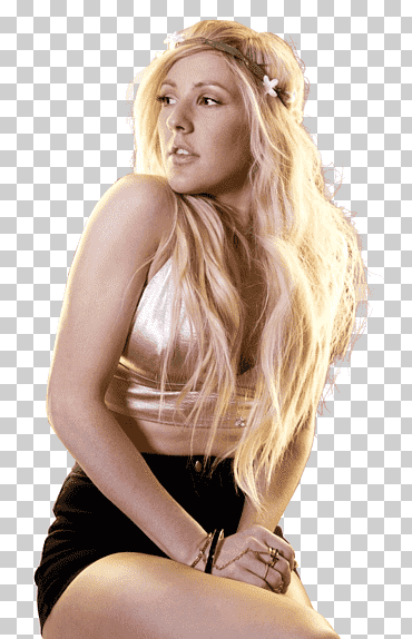 top marrón de mujer, ellie goulding sentado, estrellas de la música, ellie goulding, mujer png