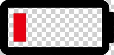 Barra de iconos de batería vacía, patrón de marca, batería baja, electrónica, texto, rectángulo png