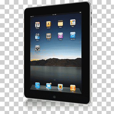 dispositivo electrónico dispositivo móvil multimedia dispositivo, ipad frontal torcido a la derecha, ipad negro, artilugio, electrónica, computadora png
