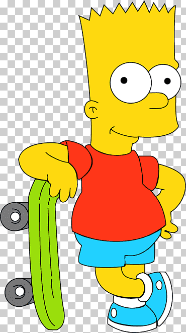 Ilustración de Bart Simpson, Bart Simpson Homer Simpson Lisa Simpson Duffman, Bart Simpson, mano, vertebrado, dibujos animados png