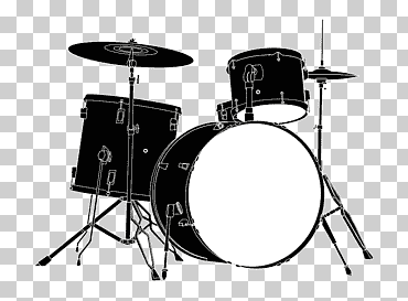 batería de batería batería de tambor, batería, monocromo, Reino libre, silueta png