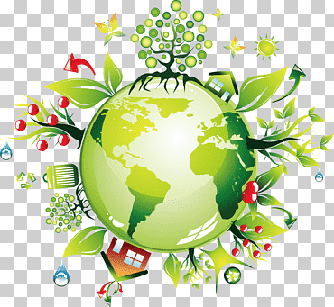 Ilustración de planeta multicolor, tierra verde ecológica, tierra ambiental, globo, rama, ambiental png