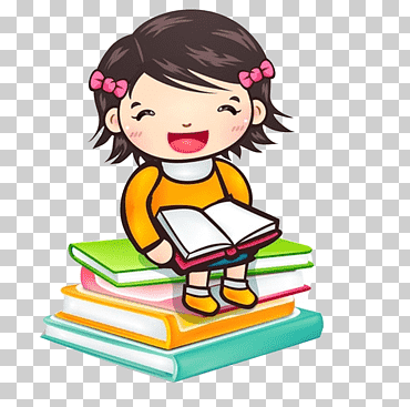 leyendo libro de niña niño, niña de dibujos animados sentado en libros, leyendo, personaje de ficción, ojos de dibujos animados png