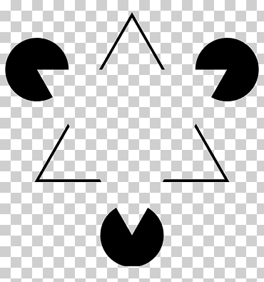 Ilusiones geométrico-ópticas contornos ilusorios percepción visual, psicología de la gestalt, ángulo, texto, triángulo png