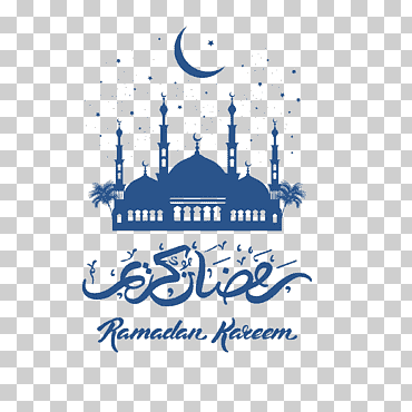 Mezquita del Corán Ramadán eid al-fitr, castillo islámico de la luna, ilustración de la mezquita, azul, texto, logo png