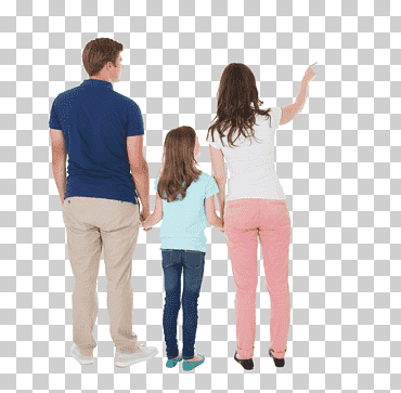 hombre, mujer y una niña mirando hacia atrás ilustración, stock photography familia nuclear niño, familia pic, camiseta, fotografía, gente png