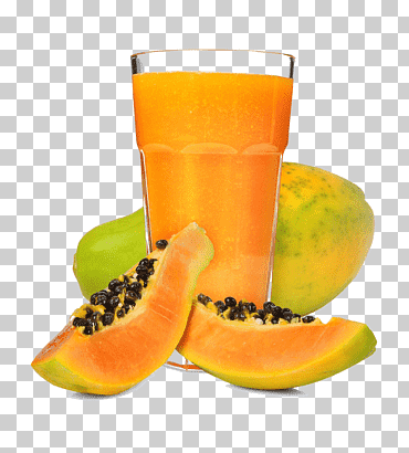 jugo de papaya en vaso, jugo de naranja batido papaya mango, mango, comida, tomate, batido de salud png