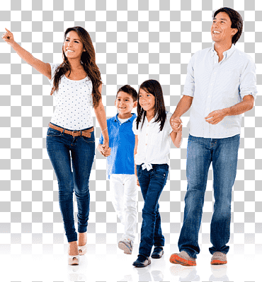 familia de cuatro póster, familia caminando niño escritorio stock fotografía, juntos, camiseta, azul, gente png