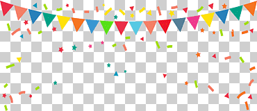 Bandera de banderines, bandera de fiesta rave, ilustración de banderín de cumpleaños, ángulo, cinta, texto png