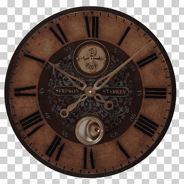 reloj de péndulo movimiento de pared, reloj retro, mueble, habitación, patrón retro png