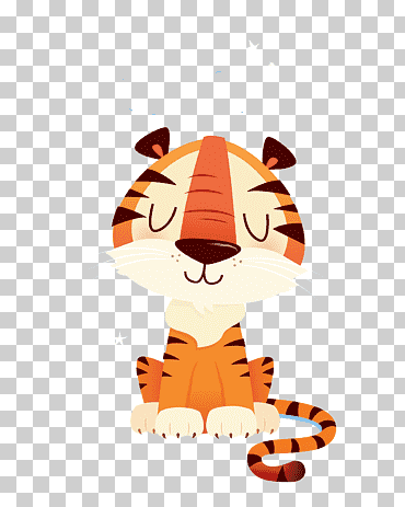 Tigre, ilustración de grabado de vivero de arte de tigre, tigre de dibujos animados, personaje animado, mamífero, niño png