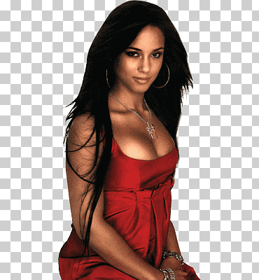 Vestido de mujer sin mangas con cuello redondo, vestido rojo de Alicia Keys, estrellas de la música, Alicia Keys, mujer png