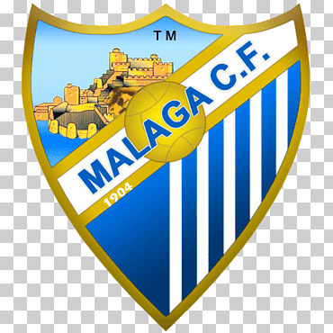 Málaga cf la liga atlético madrid fútbol, ​​fútbol, azul, etiqueta, logo png