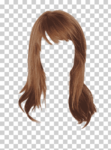 Cabello castaño, peluca de cabello castaño peinado para el cabello, cabello, cara, gente, productos cosméticos png