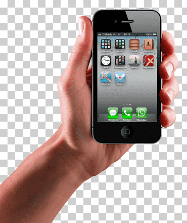 mano sosteniendo iphone negro 4, iphone 4 iphone 8 iphone 5, iphone en mano, electrónica, artilugio, mano png