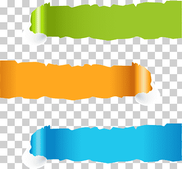 Página de banner web de papel, banner, verde, naranja y arte digital con franjas azules, azul, ángulo, texto png
