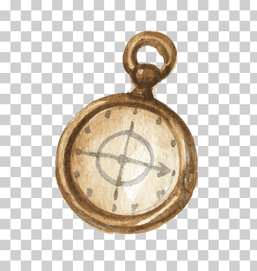 Ilustración de steampunk vecteur, brújula, pintura de acuarela, retro, técnica png
