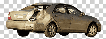 accidente automovilístico está dañado, auto compacto, sedán, accidente automovilistico png