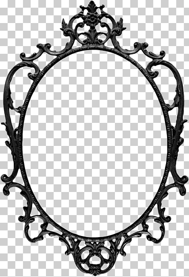 marco de espejo de color plateado, marcos de ropa vintage dibujo de espejo, gótico, mueble, decoración, silueta png