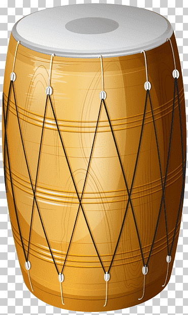 Ilustración de conga marrón, tambor dholak, tambor india dholak, pandereta, repinique, instrumento de percusión de la cabeza de la piel png